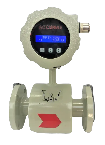 Accumax electromagnetic flow meter, front view